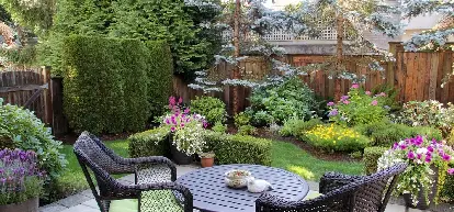 Image of a beautifully landscaped backyard makeover.
